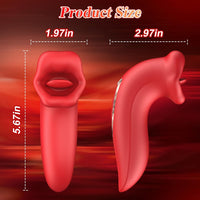 Rose Muncher - handheld Clitoral Vibrator for Oral Sex Pleasure - Lurevibe