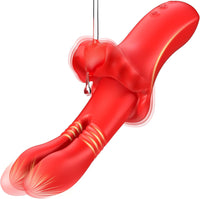 LipLuxe Mouth Clitoral Vibration Thrusting G Spot Vibrator - Lurevibe