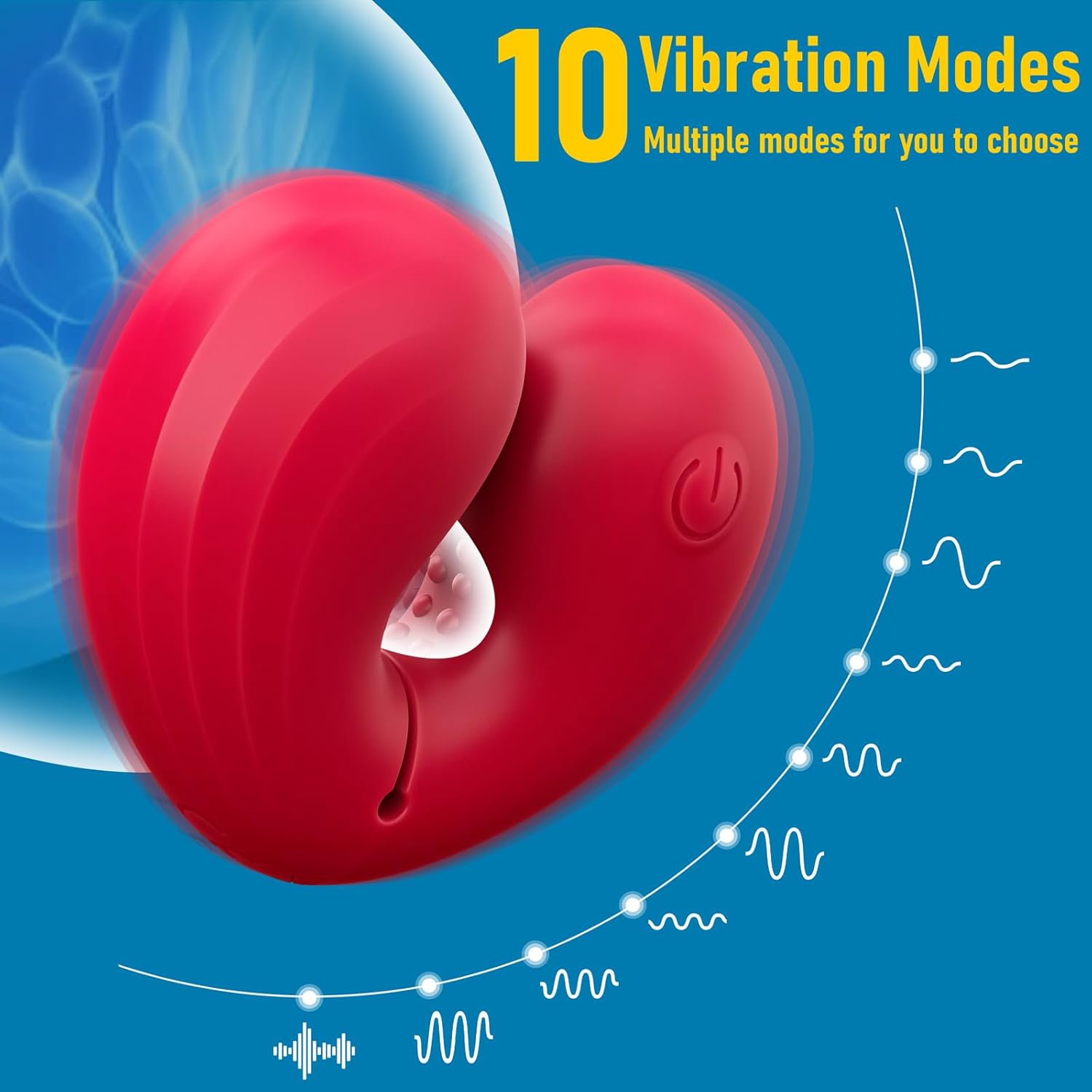 Heart-shaped Vibrating Nipple Clamps Lurevibe Heart-shaped Vibrating Nipple Clamps Lurevibe