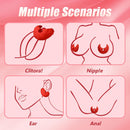 BDSM Angel Wings Vibrating Nipple Clamps with Remote Control - Lurevibe