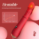 3 In 1 Steel Ball Sliding Heating Clitoral G-Spot Vibrators - Lurevibe