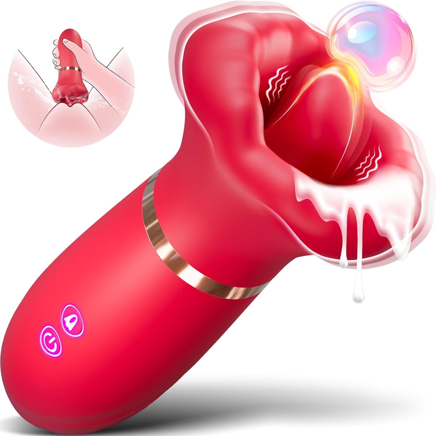 Oral Love 3 Tongue Thrusting Licking Clit Stimulation Vibrator