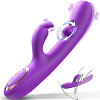3 In 1 Rabbit Vibrator 360°Rotation Clitoral G Spot Stimulator - Lurevibe