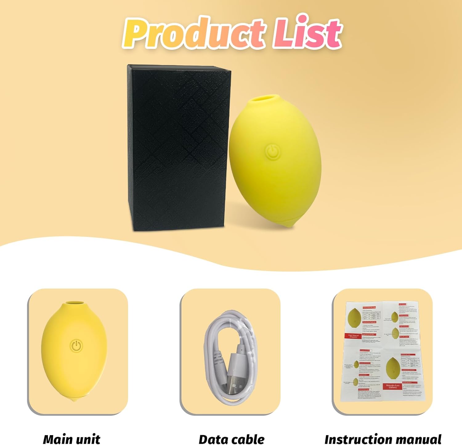 Lurevibe - Sucker Clitoris Sucking And Licking G-point Massager Lemon Toy Sucker for Women - Lurevibe