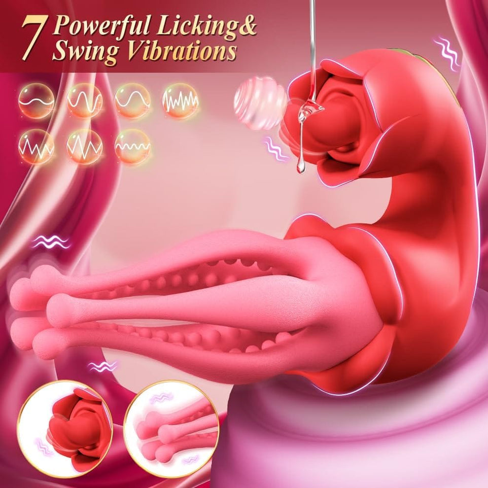 Stamens Tongue Licking Nipple Clitoral Stimulator