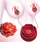 Rose-shaped 10 Vibration Nipple Clamps Set