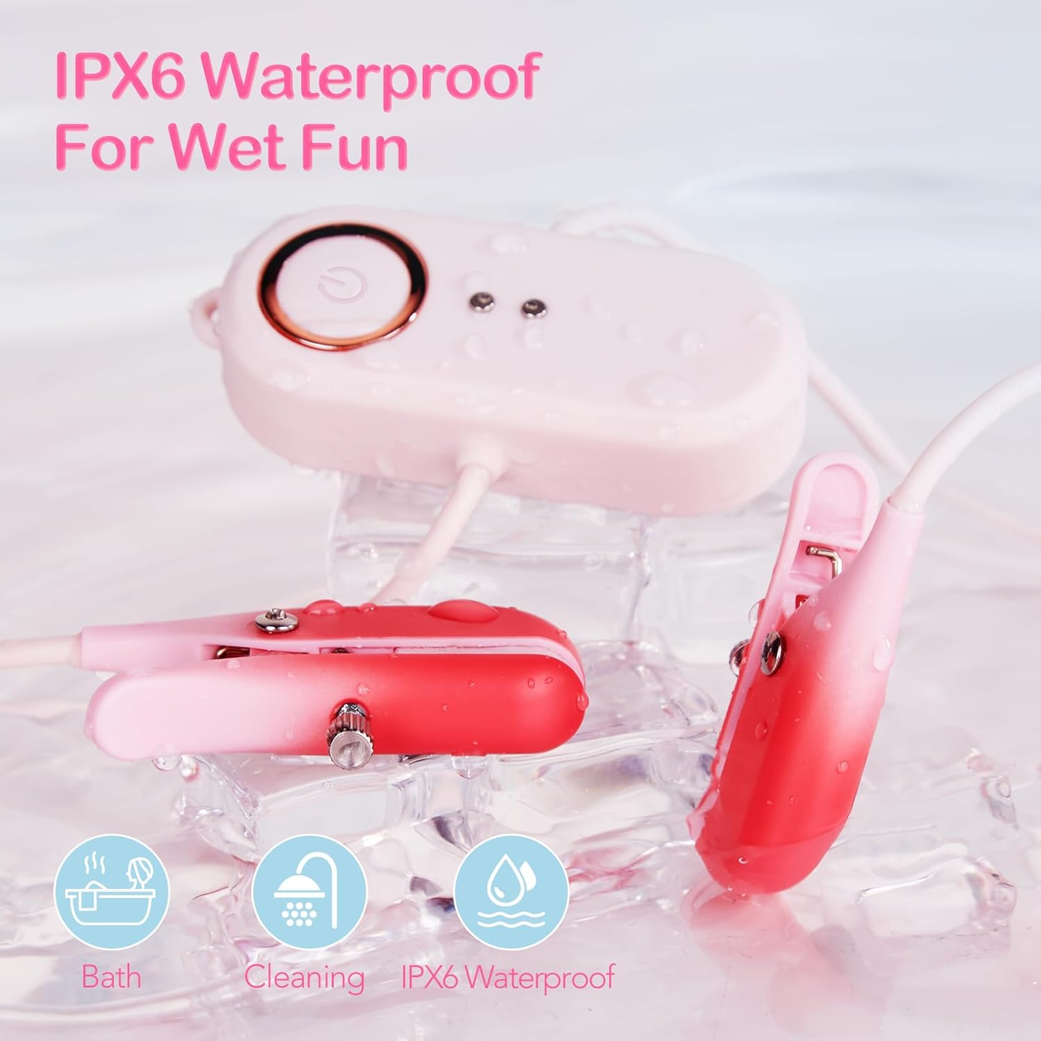 2 In 1 Wearable Nipple Clitoral Clamps Stimulation Vibrator For Women - Lurevibe