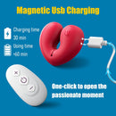 Nipple Toys Vibrator Sex Toys, 1 Pair BDSM Nipple Clamps Adult Toy with 10 Vibrating Modes for Clit Stimulator, Rose Toy for Women Couples Pleasure, Nipple Clips for Adult Play with Remote Control - Lurevibe