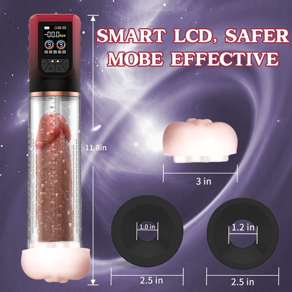 3 In 1 Penis Enlarger Extender Pump Male Masturbator - Lurevibe