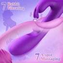 3 In 1 Rabbit Vibrator 360°Rotation Clitoral G Spot Stimulator - Lurevibe