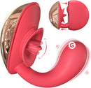 Flirting Vibrating Egg Dual Function Stimulation Vibration Licking Clitoral Big mouth - Lurevibe