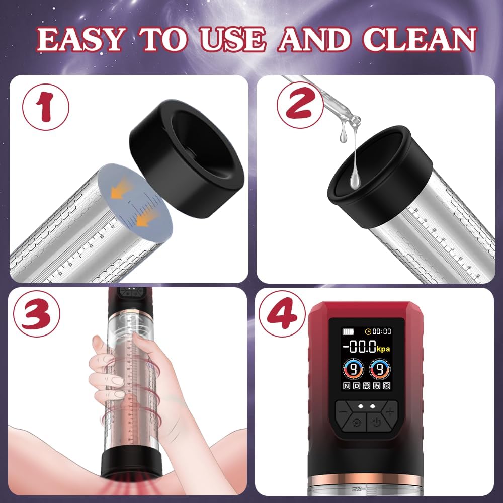 3 In 1 Penis Enlarger Extender Pump Male Masturbator - Lurevibe