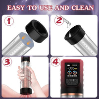 3 In 1 Penis Enlarger Extender Pump Male Masturbator - Lurevibe