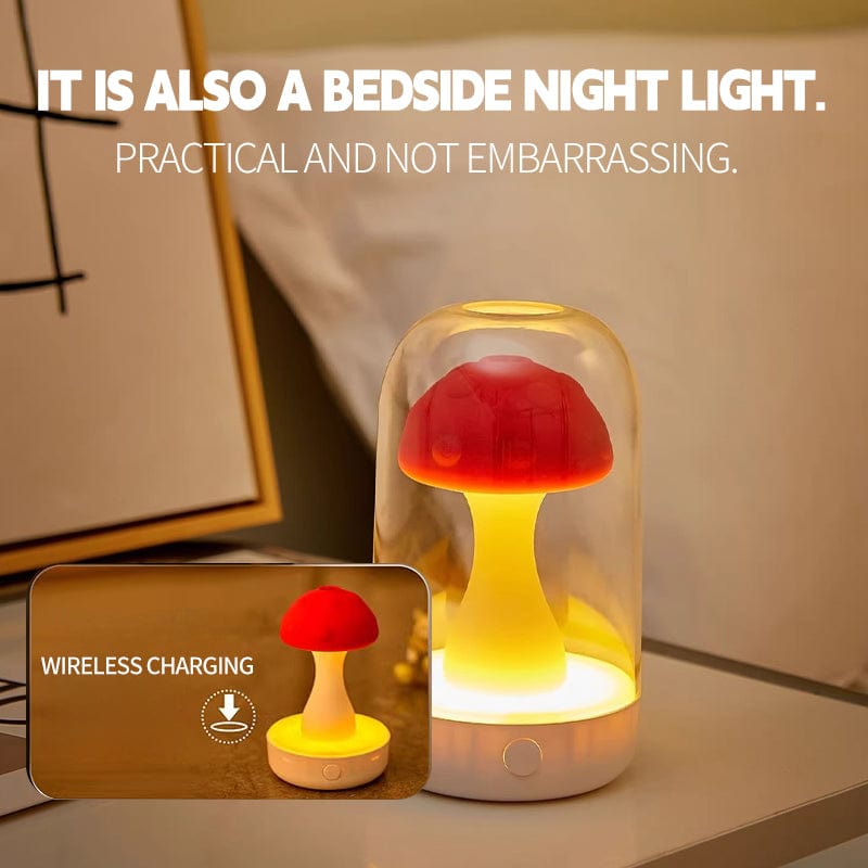 Mushroom Clitoral Sucking Stimulation Vibrator With Luminous Dust Cover - Lurevibe