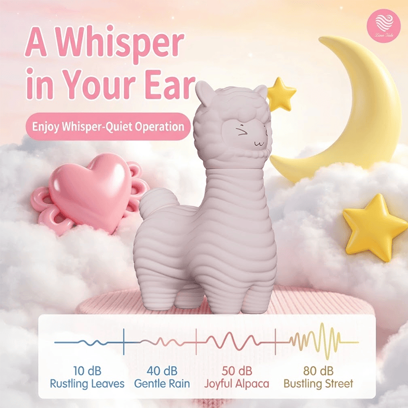 LOVETIDE XiMieMie Cute Alpaca Dual-Play Clitoral Suction & Vibrating Wand Set - Lurevibe