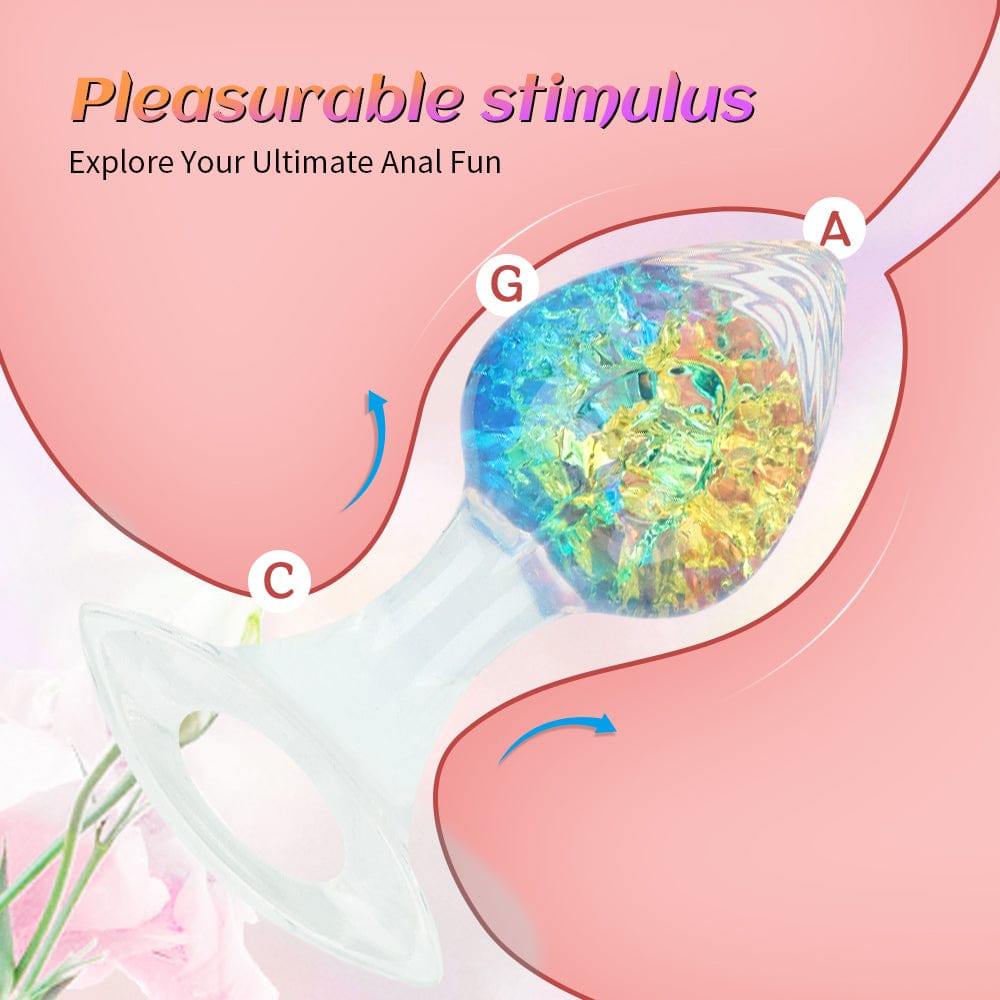 Love-shaped Crystal Wearable Butt Plug for Anal Sex