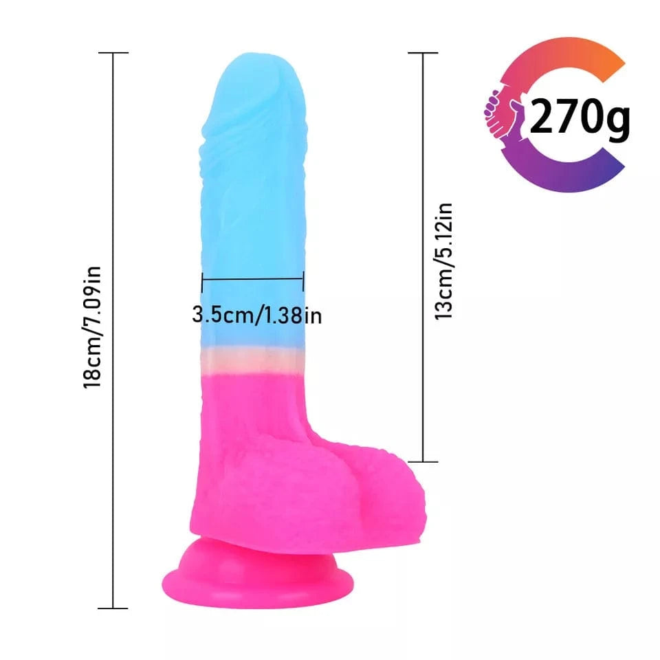 7.09 Inches Strap-on Dildo Leopard Belt For Lesbian Couple - Lurevibe