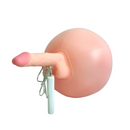 Bouncy Inflatable Sex Ball with Remote Control Vibrating Realistic Dildo - Lurevibe