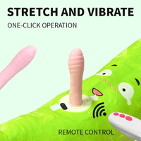 Pumpkin-shaped Pillow Style Thrusting Dildo Sex Machine Vibrator - Lurevibe