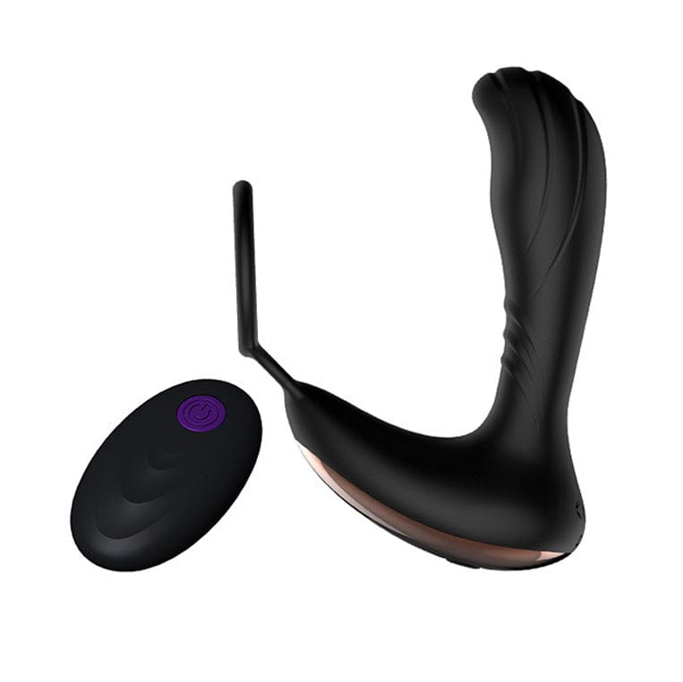 Vibrating Prostate Massager Anal Vibrator with Cock Ring & Remote - Lurevibe