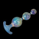 Aurora Spherical Graduated 3-Bead Anal Plug with Flanged Anchor Base - Lurevibe