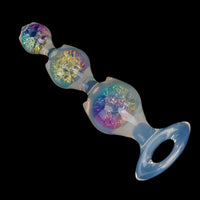 Aurora Flower Petal Graduated Anal Bead Plug with Oval Anchor Base - Lurevibe