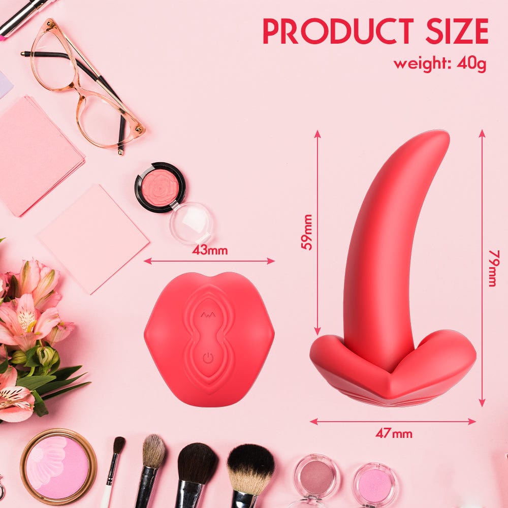 Lurevibe - Honey Tongue 5th Generation Wireless Remote Control Vibrator Simulated Lips and Tongue 10 Frequency Vibration Wearable Vibrator - Lurevibe