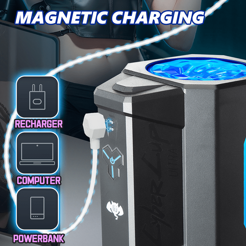 Cyber Cup Ultra Rotating APP Controlled Masturbation Cup - Lurevibe