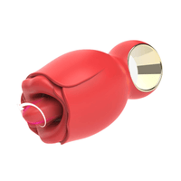 Rose Sex Toy with 360° Rotated Licking Tongue Mouth - Lurevibe