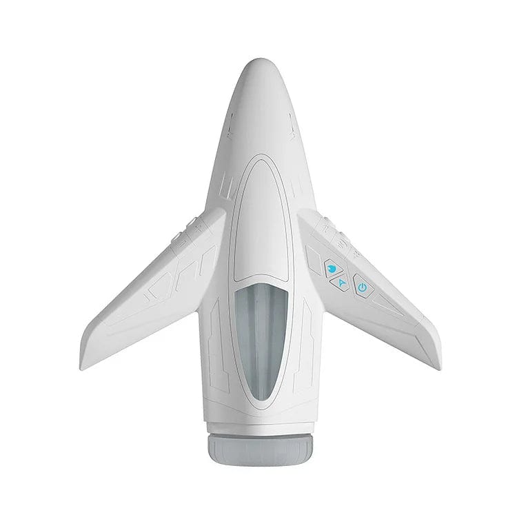 Jet Fighter Retractable Vibrating Heated Male Masturbator - Lurevibe