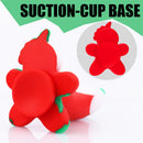 AIMITEX Gingerbread Man Dildo Suction Cup Manual Masturbator - Lurevibe