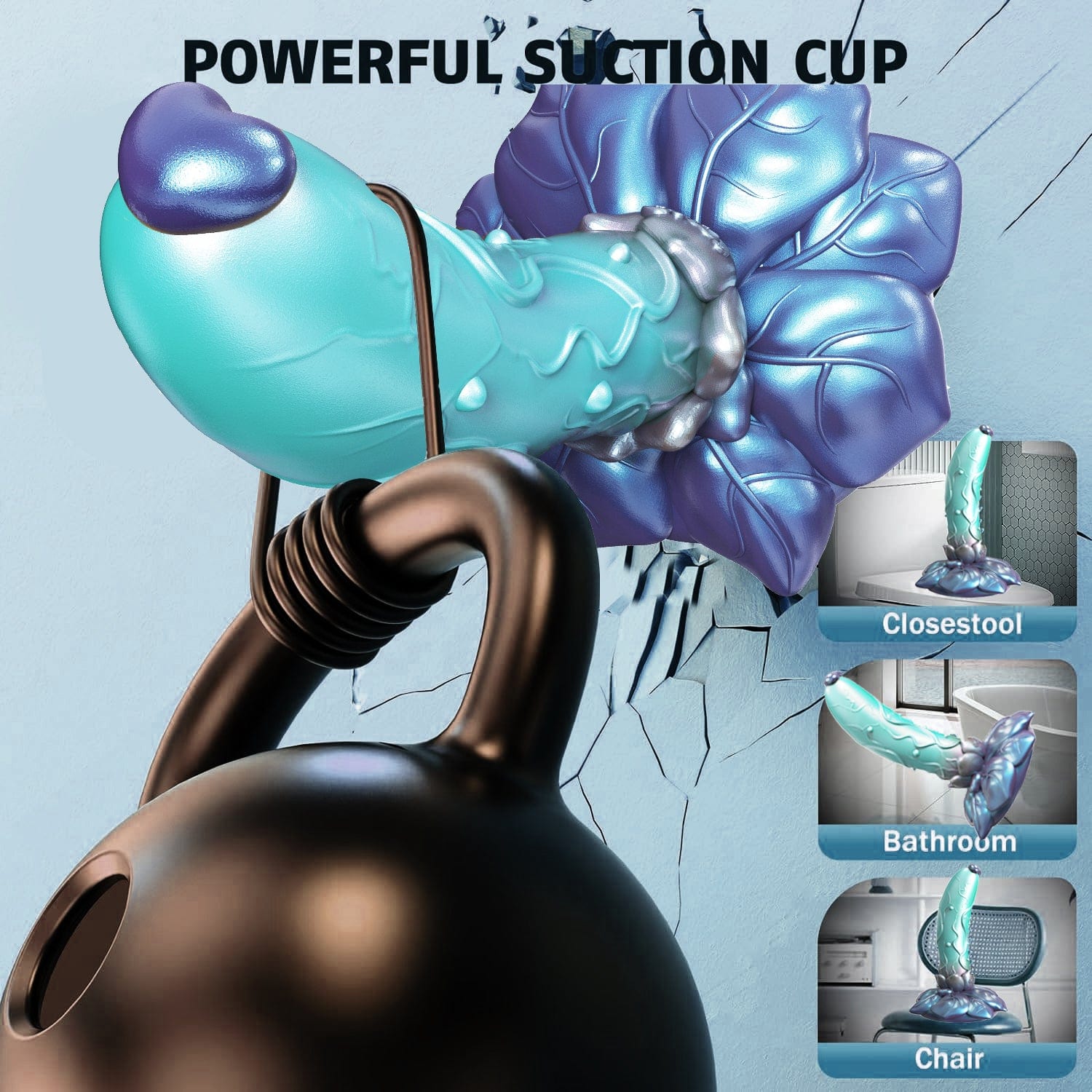 AIMITEX Rose Silicone Dildo Anal Plug Alien Cute Penis - Lurevibe