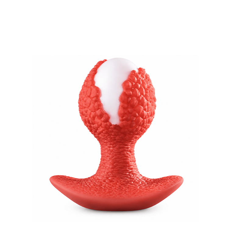 Handcrafted Textured Lychee Thermo-Reactive Fantasy Anal Plug - Lurevibe