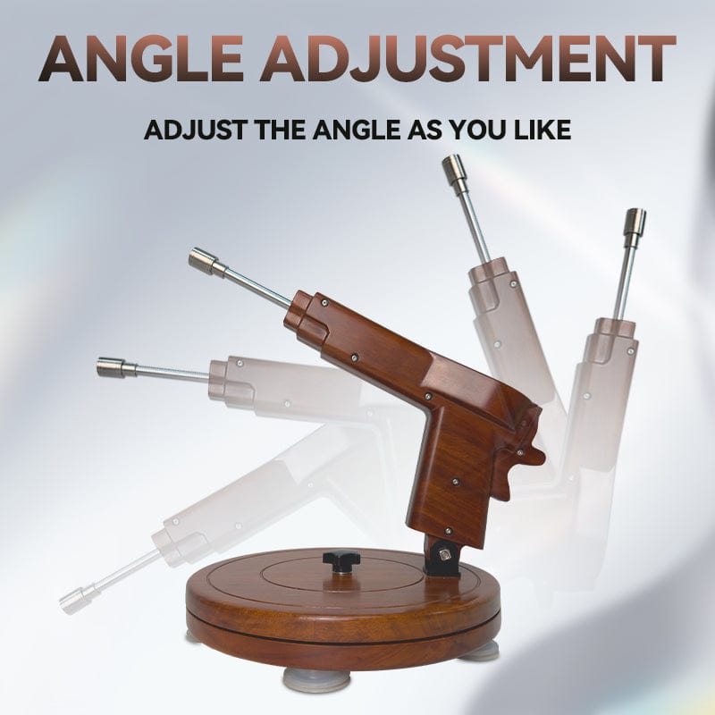 Sheyay Vintage Style Wooden Retractable Female Masturbation Dildo Machine - Lurevibe