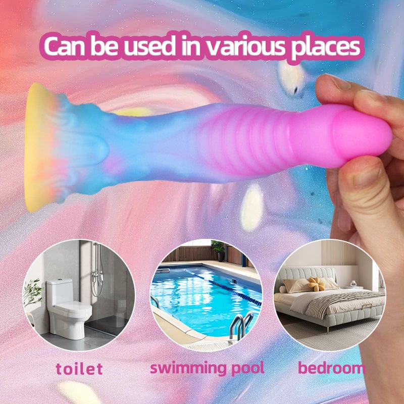 6.4 Inches Super Soft Luminous Fantasy Dildo - Lurevibe