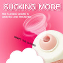 Peachy Bunny Ice Cream Cone Clitoral Suction Heating Vibrator - Lurevibe