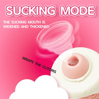Peachy Bunny Ice Cream Cone Clitoral Suction Heating Vibrator - Lurevibe