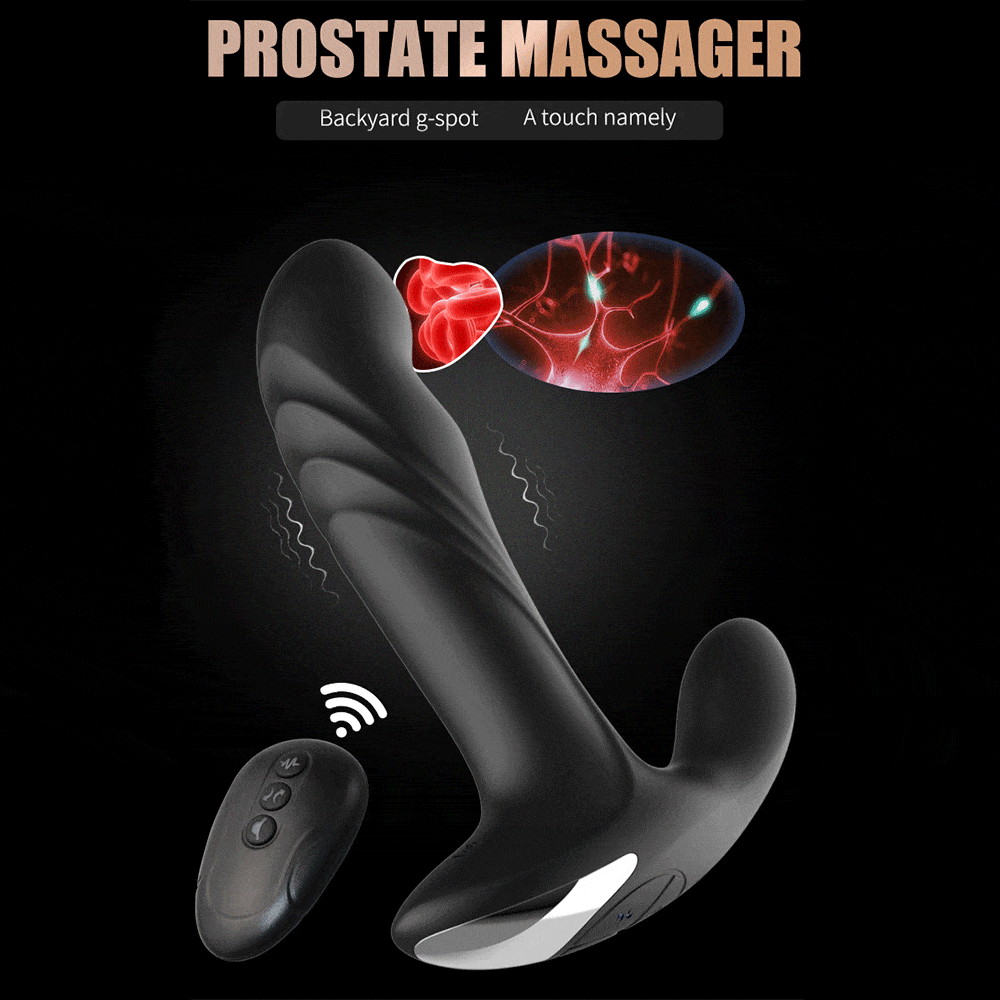 Wireless Remote Control 7 Frequency Vibrating Prostate Massager - Lurevibe
