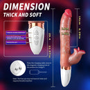 11.6-inch Realistic Dildos G Spot Vibrator Thrusting Vibrator Dildo - Lurevibe