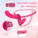 Lesbian Strap-on Dildo Vibrator Double-ended Dildo with Remote Control - Lurevibe