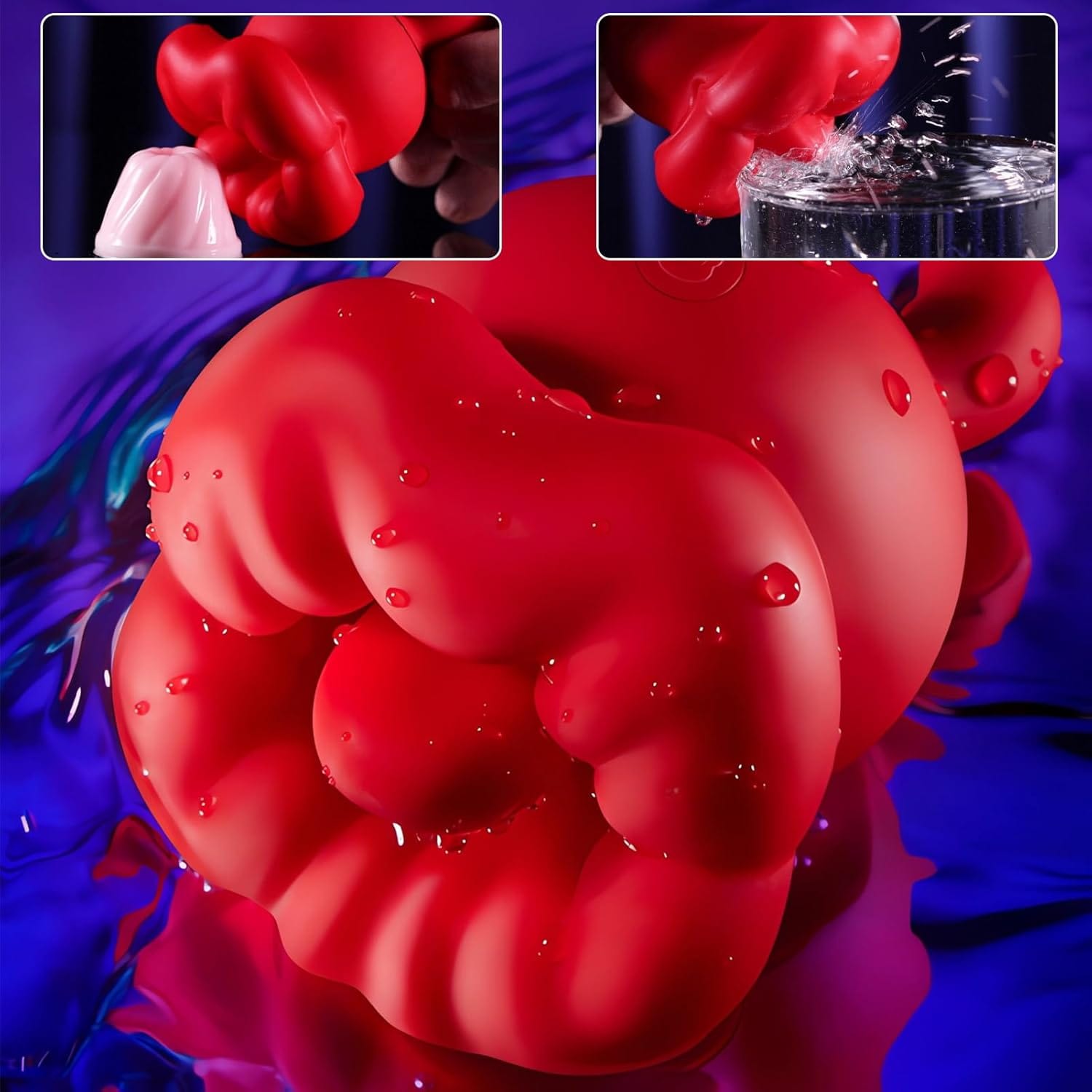 Big Mouth 2 In 1 Tongue Vibrator Clitoral Vibrator with 10 Tongue Licking Vibrating Modes - Lurevibe
