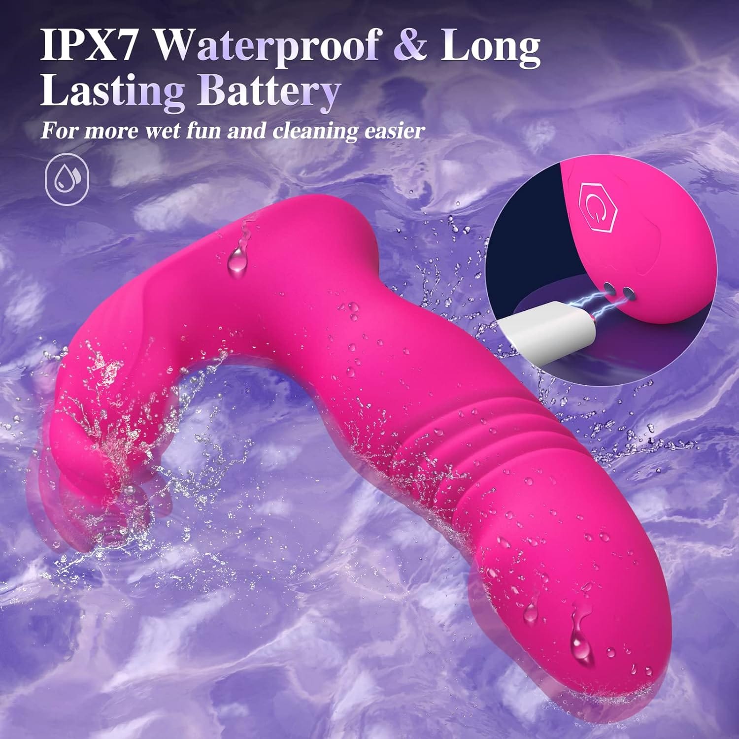 3 In 1 Bunny Wearable Thrusting G Spot Vibrator App Remote Control - Lurevibe