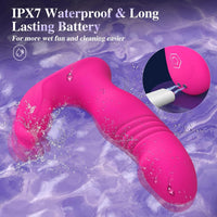 3 In 1 Bunny Wearable Thrusting G Spot Vibrator App Remote Control - Lurevibe