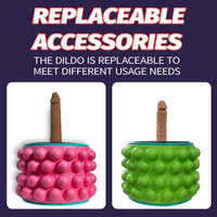 Yoga Wheel Simulated Penis Sex Machine Relieve Fatigue - Lurevibe