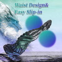 8.46In Dragon Dildo Knot Monster Huge Anal Dildo with Suction Cup - Lurevibe