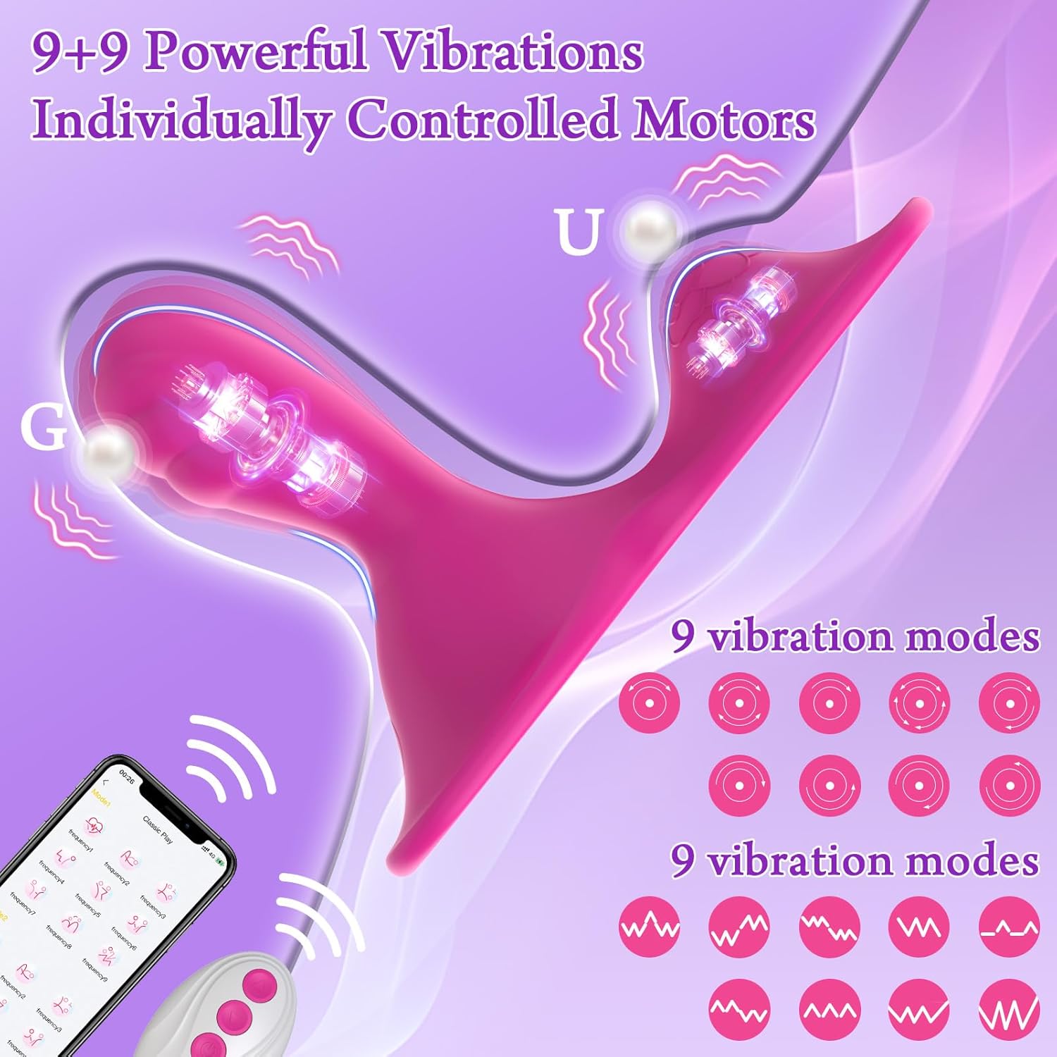 Sit-Ride Butterfly G-Spot Vibrating Cushion with APP Control - Lurevibe
