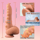 9.06in Thrusting Monster Snail Dildo Vibrator with 3 Thrusting & 9 Vibrating Modes - Lurevibe