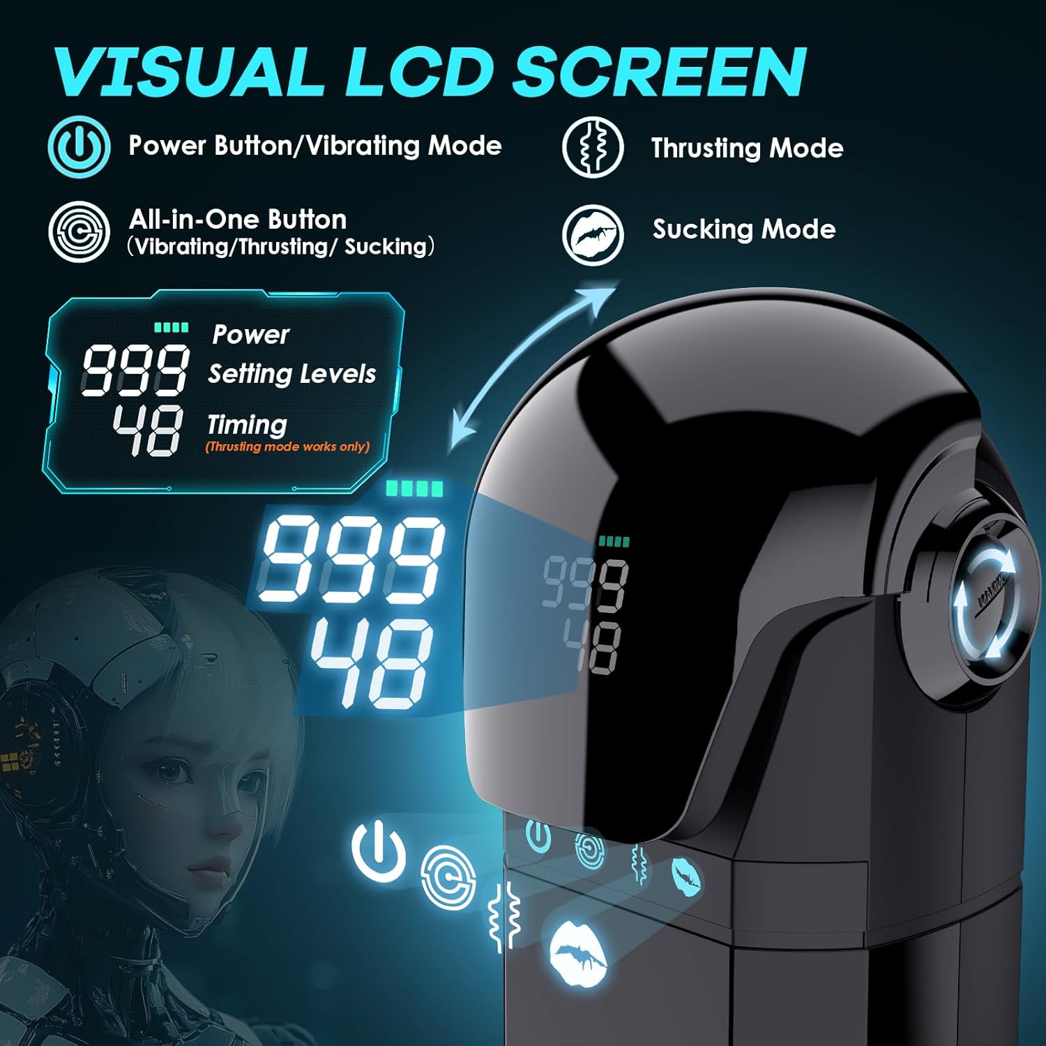 Armor 3 In 1 Auto Suction Thrusting Vibration Male Storker