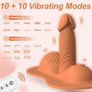 Ride-on Vibrating Clit Anal G Spot Stimulation Dildo Sex Machine - Lurevibe