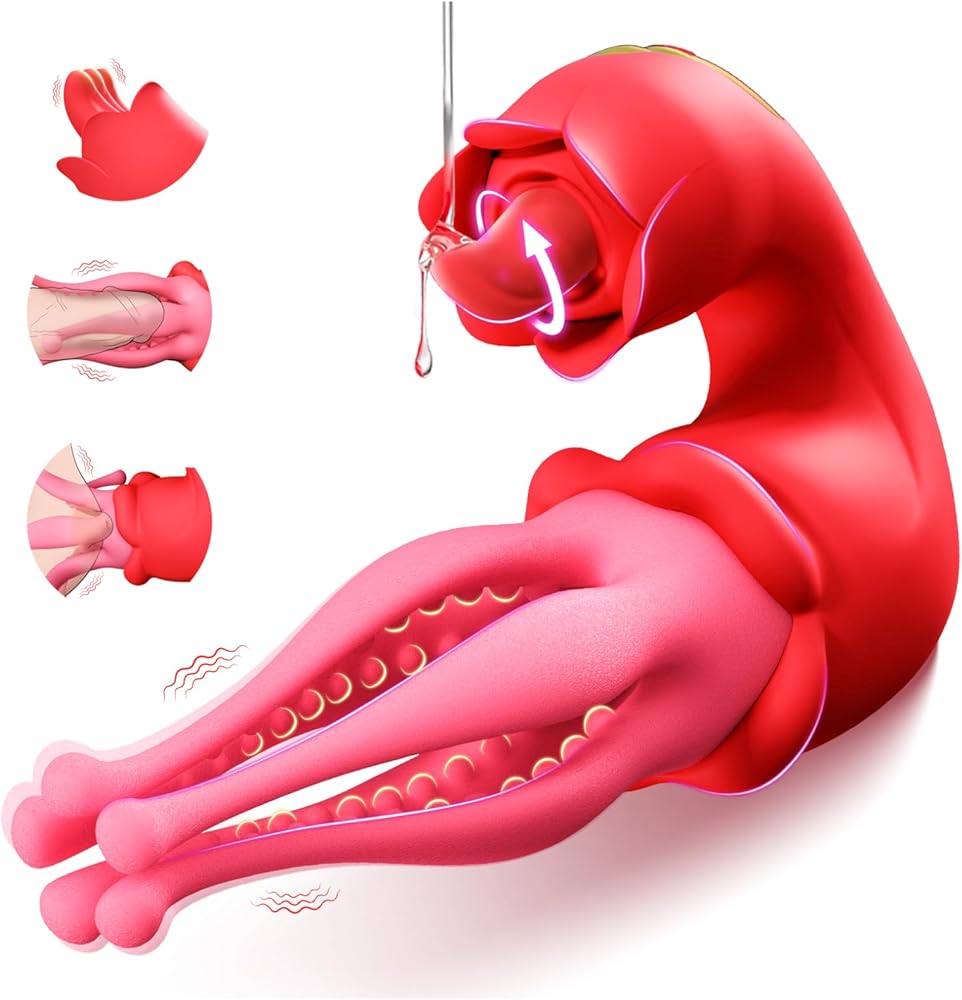 Stamens Tongue Licking Nipple Clitoral Stimulator